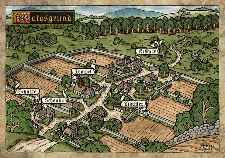 Manor Map Block Tale Medieval Manor Layout Labeled