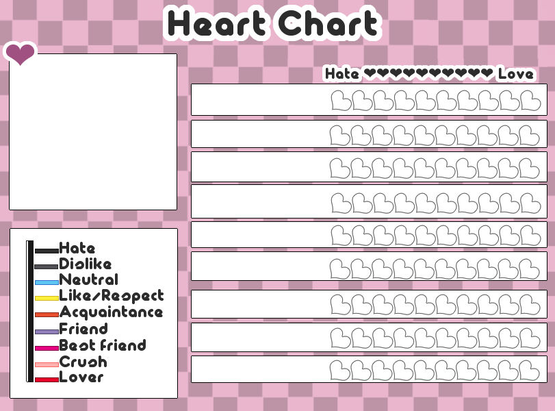 Heartcode Template Heart Chart Template by C-l-e-a-r on DeviantArt