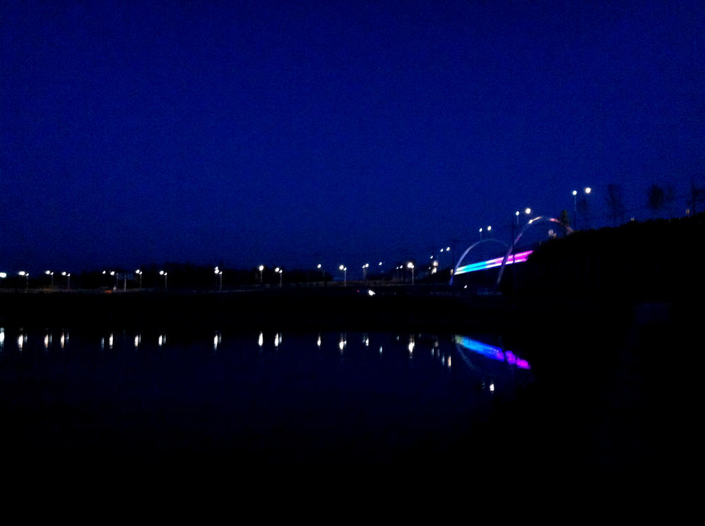 Rainbow Bridge By Night by Flashpelt1