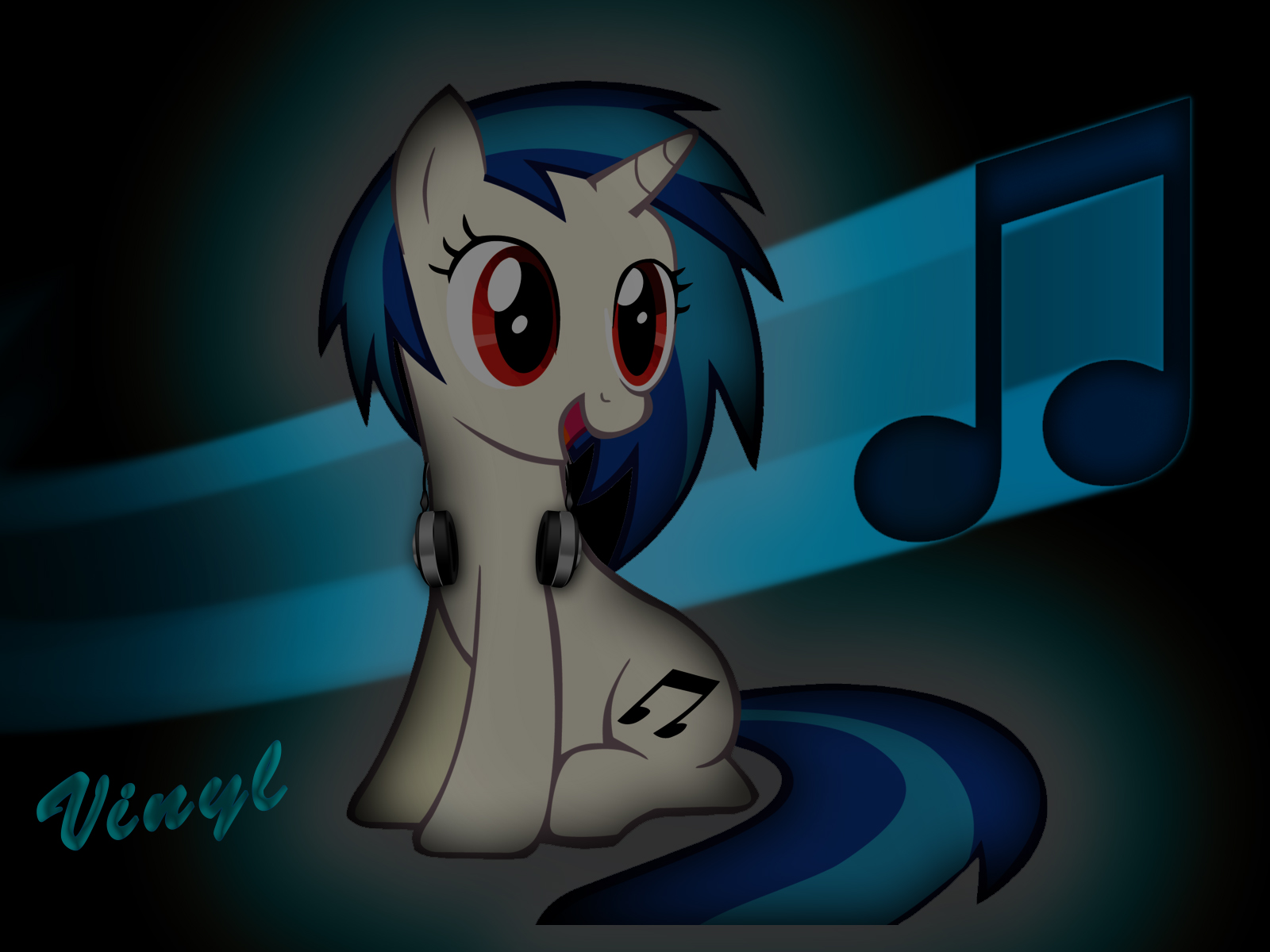 Vinyl Scratch Wallpaper