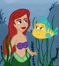 Ariel and Flounder