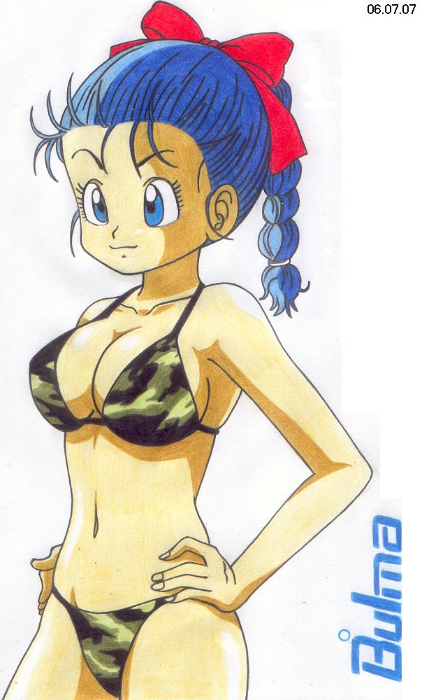 Bulma in Army-Bikini