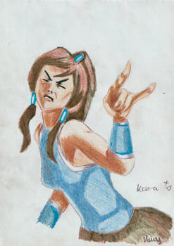 Strange faced Korra