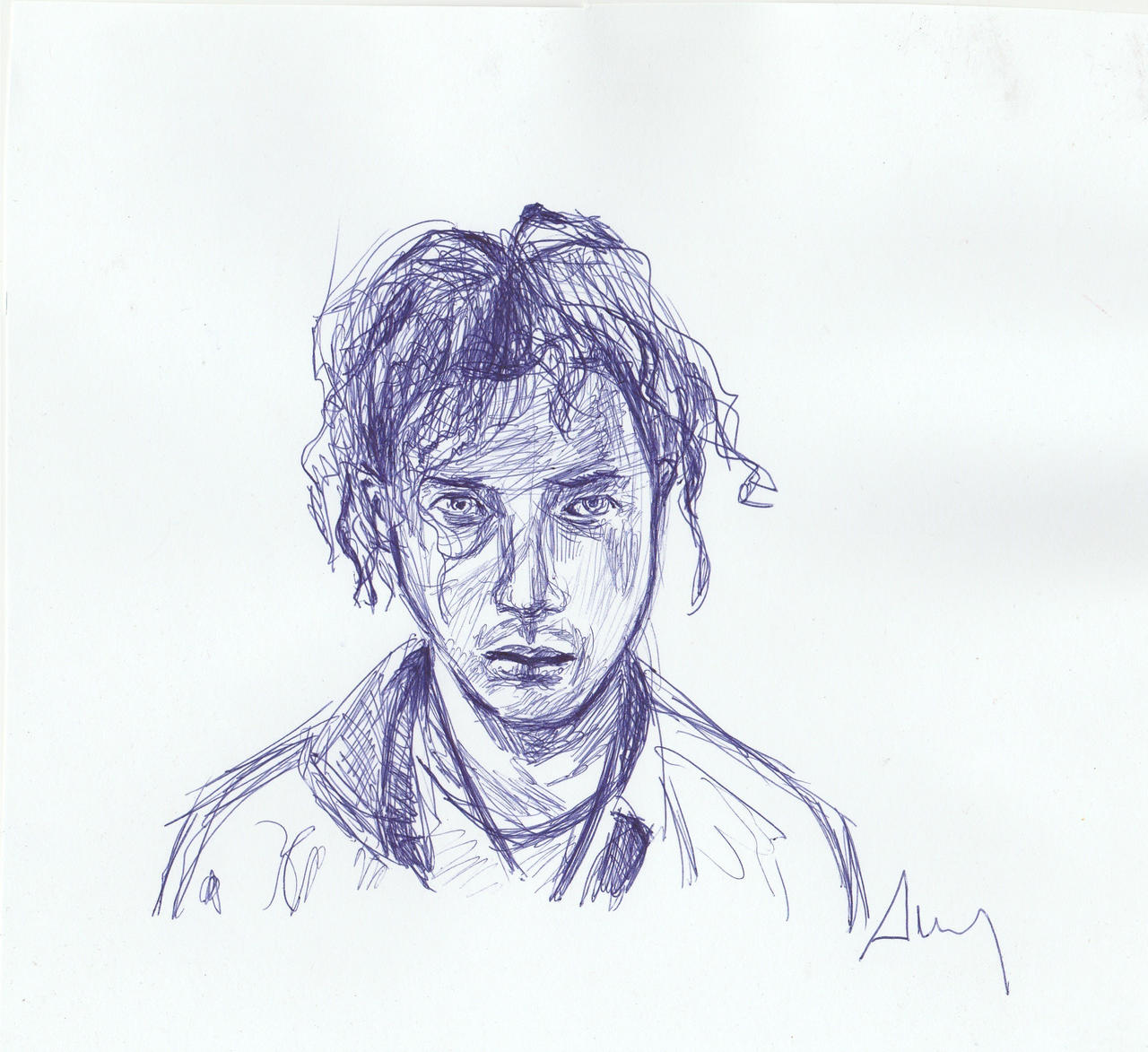 Brendan Fraser Encino man drawing