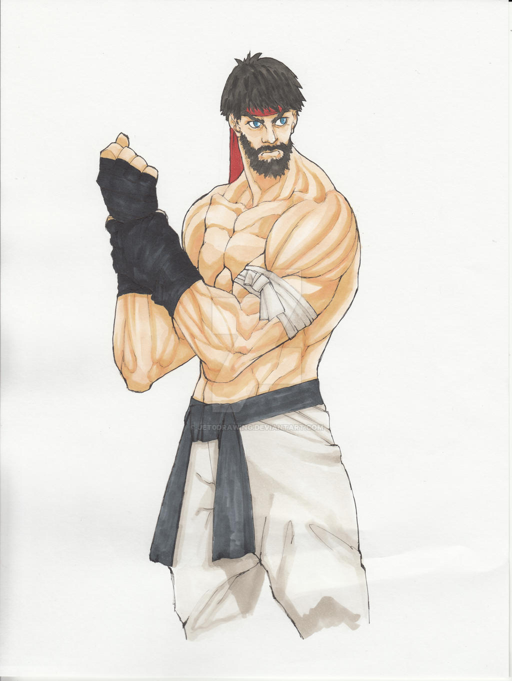 new ryu (older ryu) by jet0drawing on DeviantArt