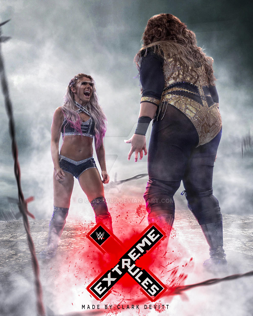 lineal Glat Med vilje WWE Extreme Rules Alexa Bliss vs Nia Jax by ClarkVL9 on DeviantArt