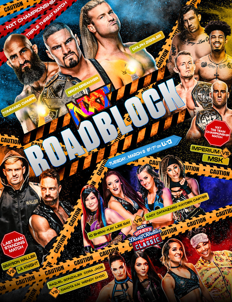 NXT Roadblock 2025 poster by ClarkVL9 on DeviantArt
