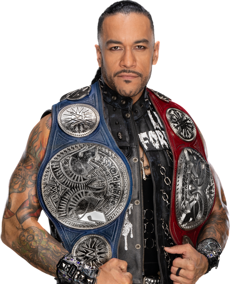 Ffe Rendr WWE Damien Priest Tag Team champion render by ClarkVL9 on DeviantArt