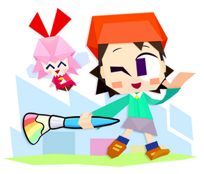 Paper Adeleine and Ribbon