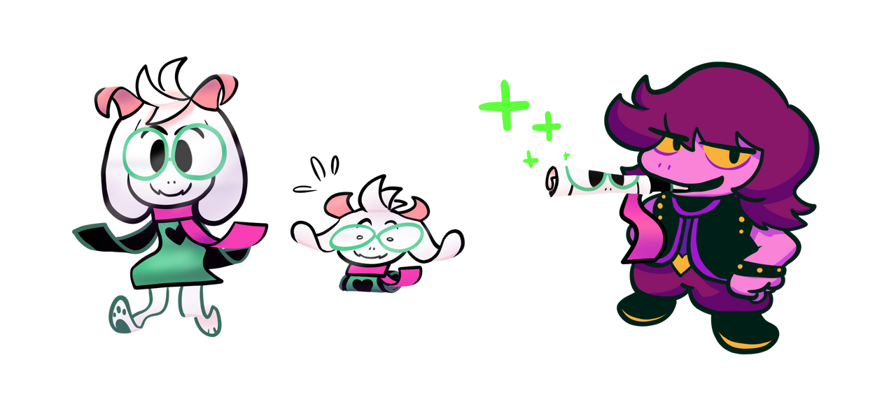 Delta Rune Ralsei Blunt Return of Rolling Ralsei into a Blunt (colorized) by SomeFoolFP on ...