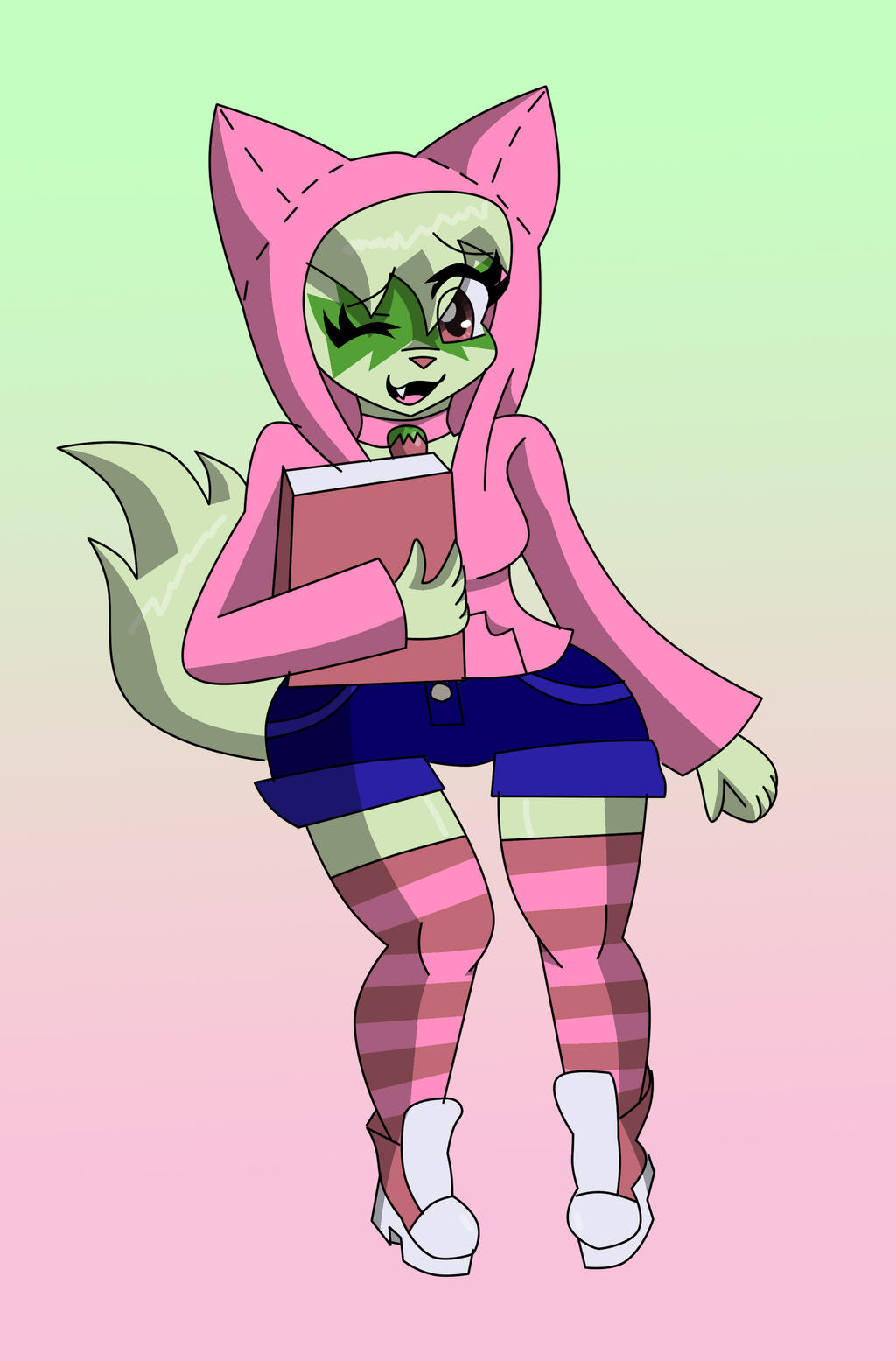 Tinder Skitty OC by MidnightBluestar on DeviantArt