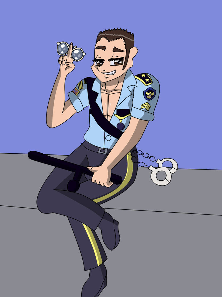 Guy in Cop suit commission by MidnightBluestar on DeviantArt
