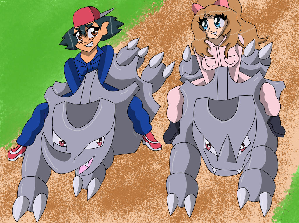 Amourshipping Rhyhorn Racing by MidnightBluestar on DeviantArt