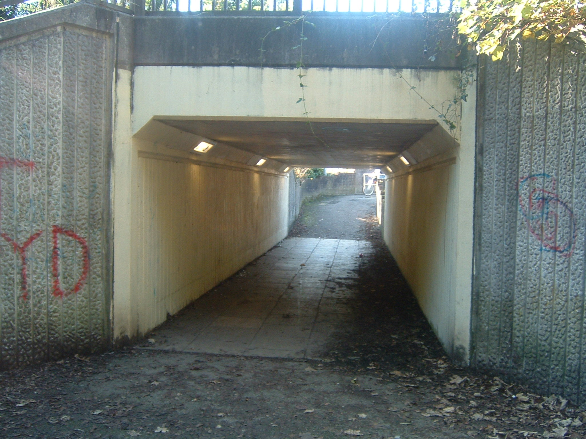 Under the railway