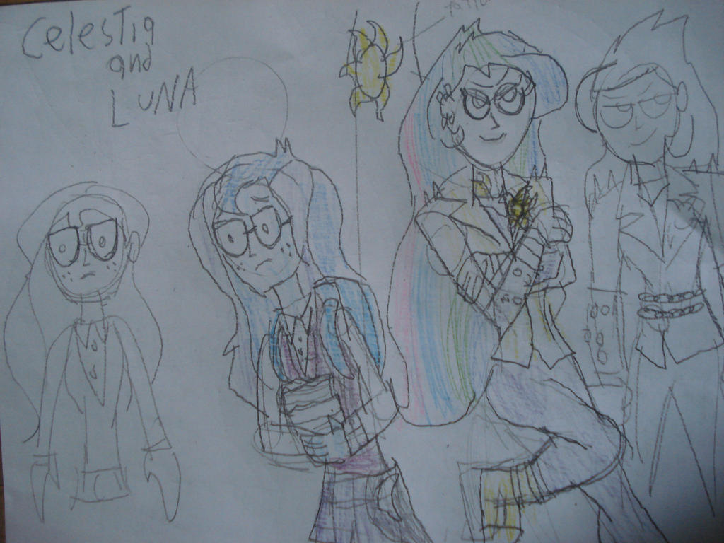 Young Celestia And Luna By Kickazzjohnni On Deviantart Young Celestia And Luna By Kickazzjohnni On Deviantart