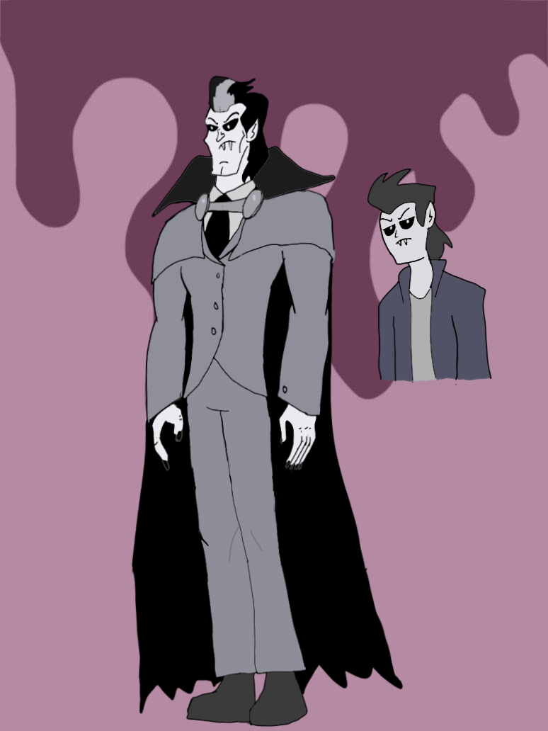 Crazy cartoon X-over Halloween special: Vampires by l0lm4tt on