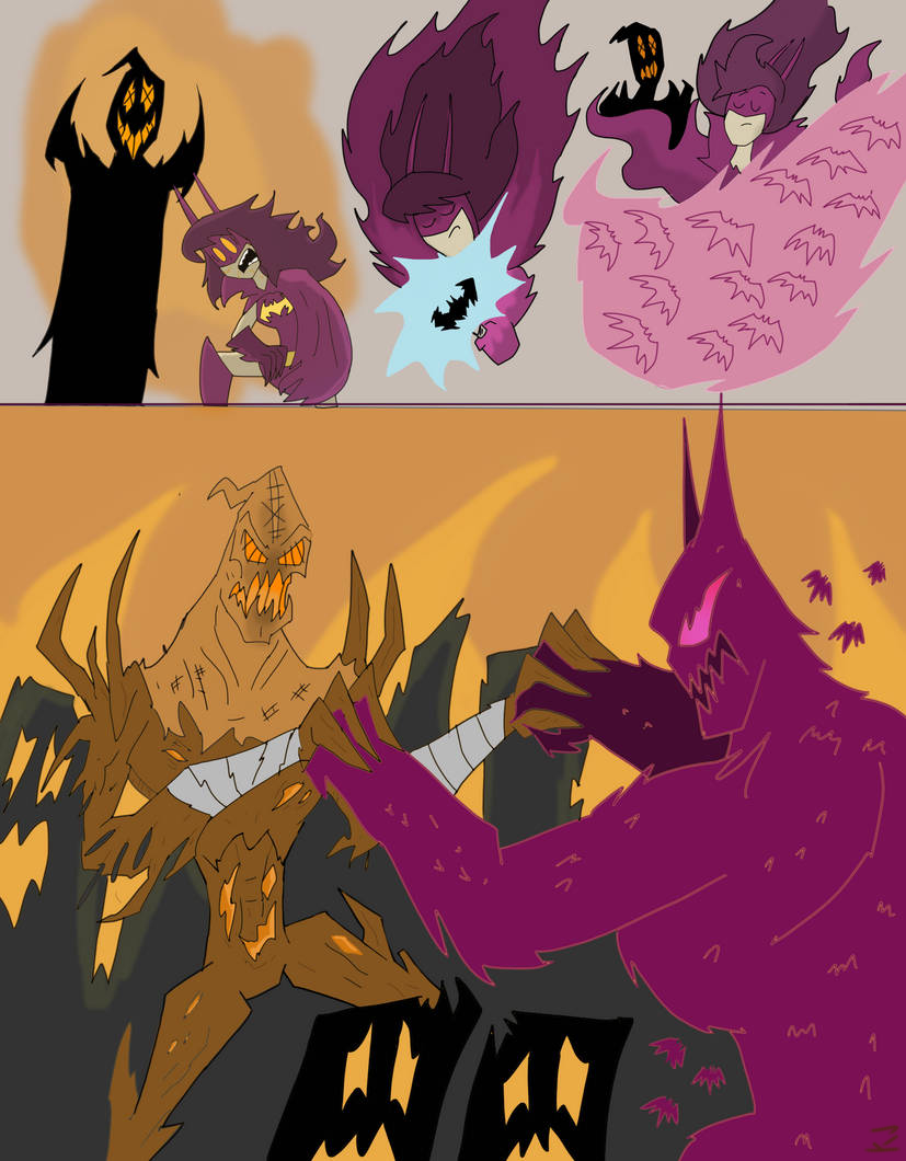Bat goddess vs the scarecrow by kickazzjohnni on DeviantArt