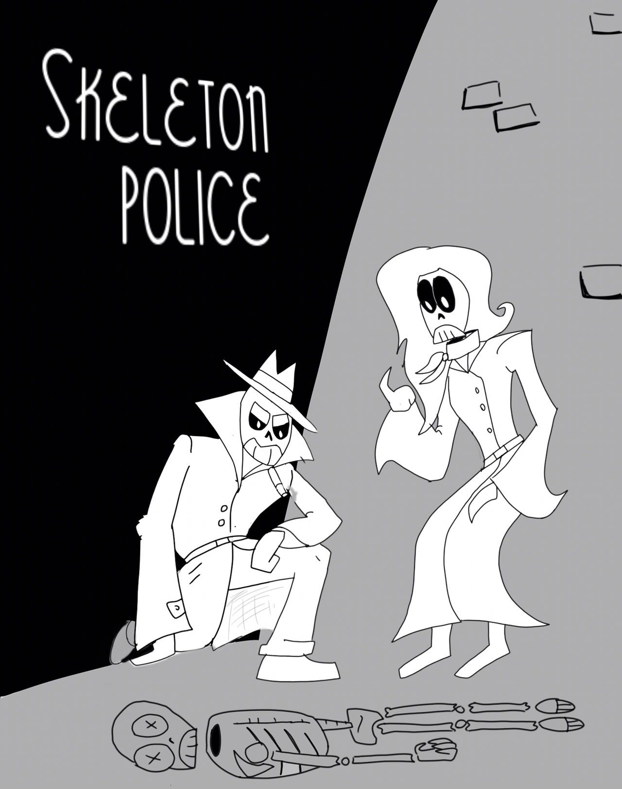 Police Skeleton Skeleton police by kickazzjohnni on DeviantArt
