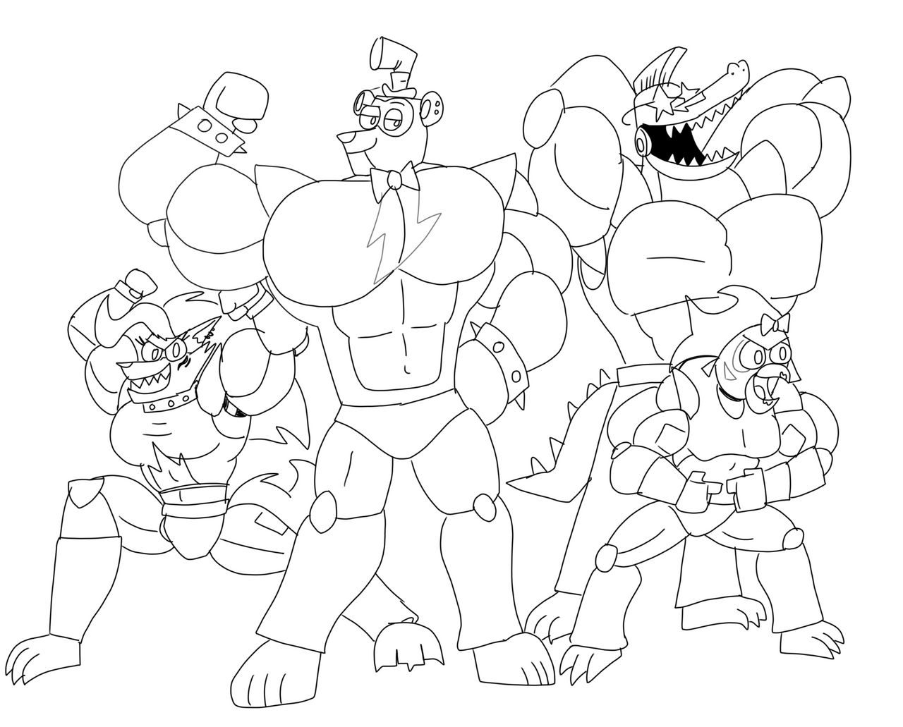 Buff Rocks Painting Buff rock animatronics by kickazzjohnni on DeviantArt