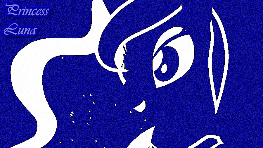 Outlined Wallpaper 1: Princess Luna