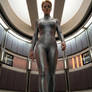 Seven Of Nine | Silver Catsuit Walking - 2