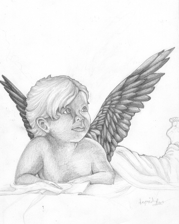 Angel Vector Drawing Real How To Draw Realistic Angels