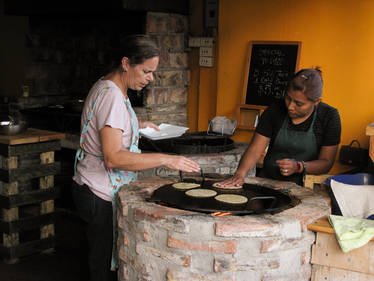Cooking Mexican Tortillas