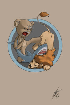 Teddy vs Loin vs Shark