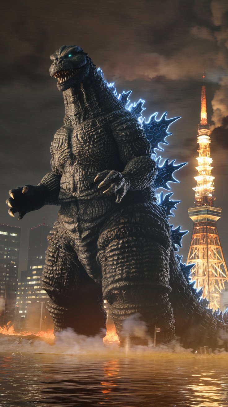 Real Action Godzilla a-photo-of-a-live-action-scene-of-godzil pF1x7ttvS by Junior53 on ...