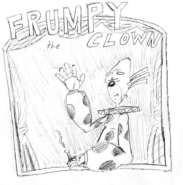 Frumpy The Clown BW by timewarpgirl on DeviantArt