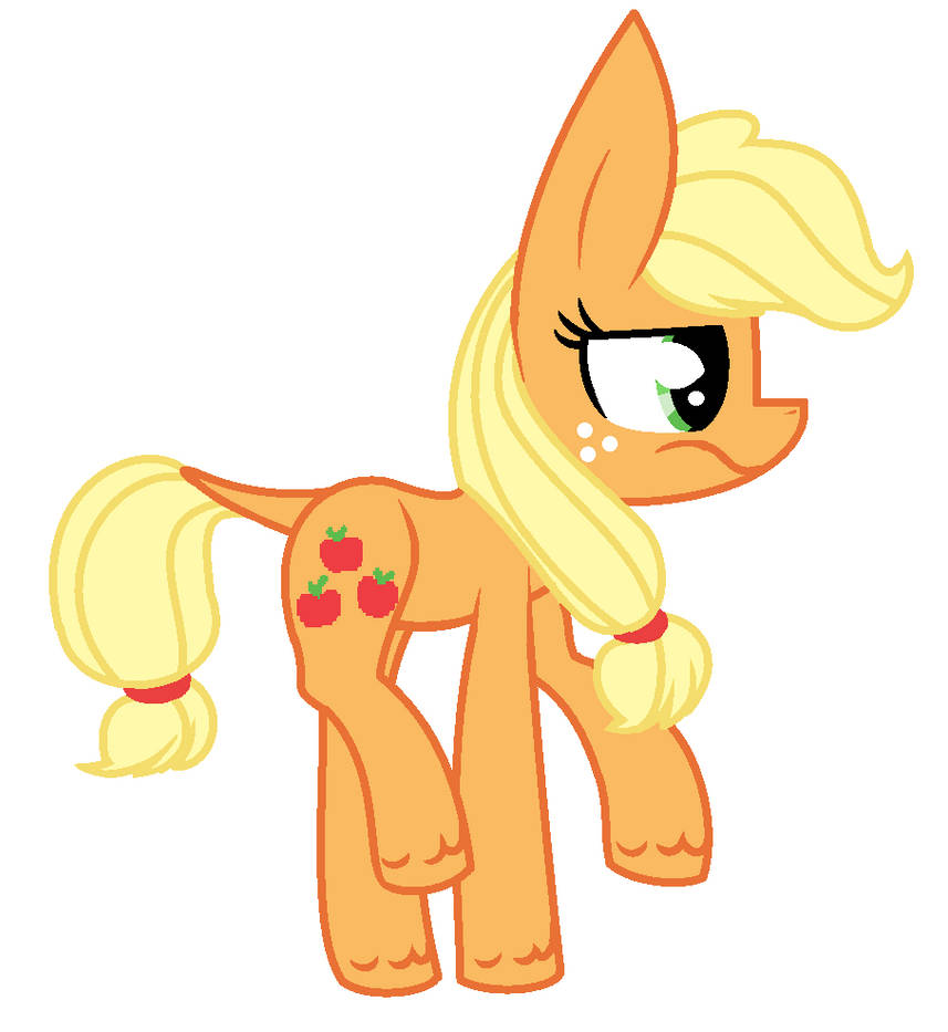 mlp:Grumpy Applejack by RachelPie23 on DeviantArt