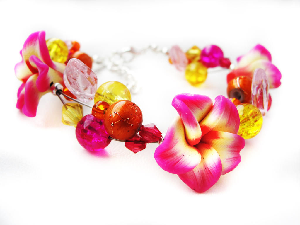 Bracelet - Multicolor garden by Benia1991 Bracelet - Multicolor garden by Benia1991