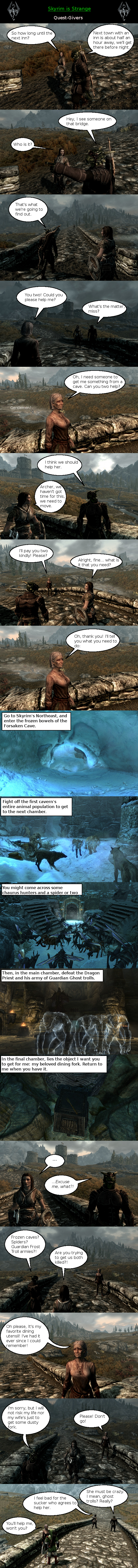 Skyrim is Strange - Quest-Givers