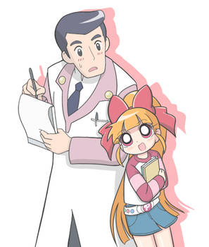 Momoko and Professor Utonium