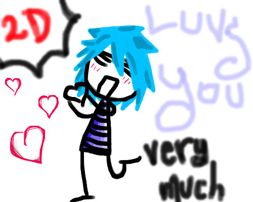 2D Loves YOU. by Ra1n3 on DeviantArt