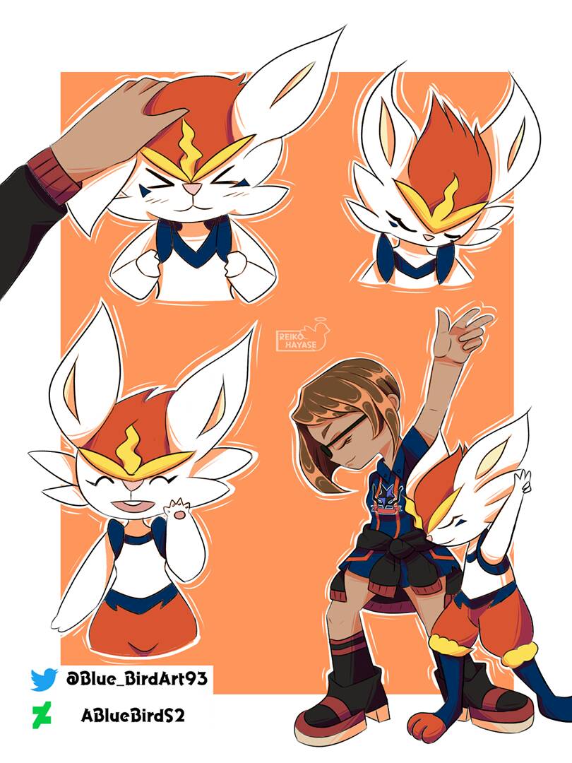 Cinderace Ref Cinderace - Pokemon sword And shield by ABlueBirdS2 on DeviantArt