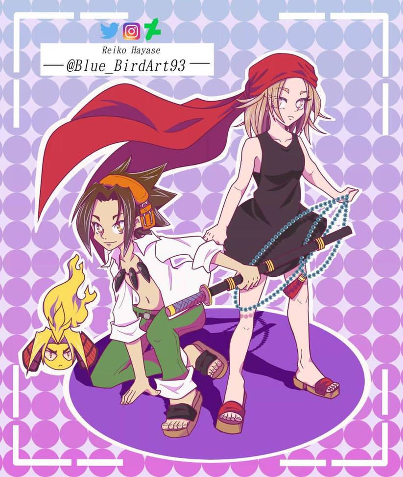 Yoh and Anna - Shaman king by ABlueBirdS2 on DeviantArt