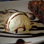 Brownie Pie with Icecream