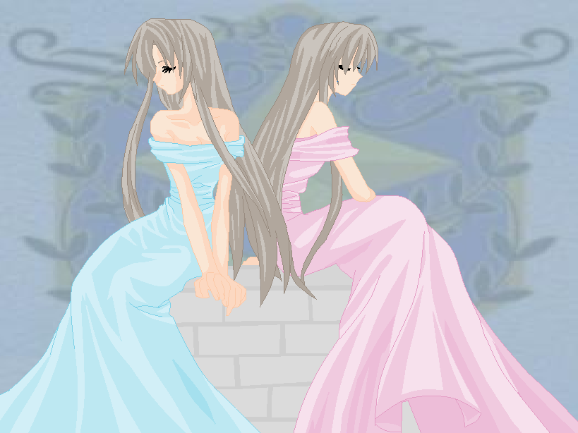 Princess Twins (w/background)