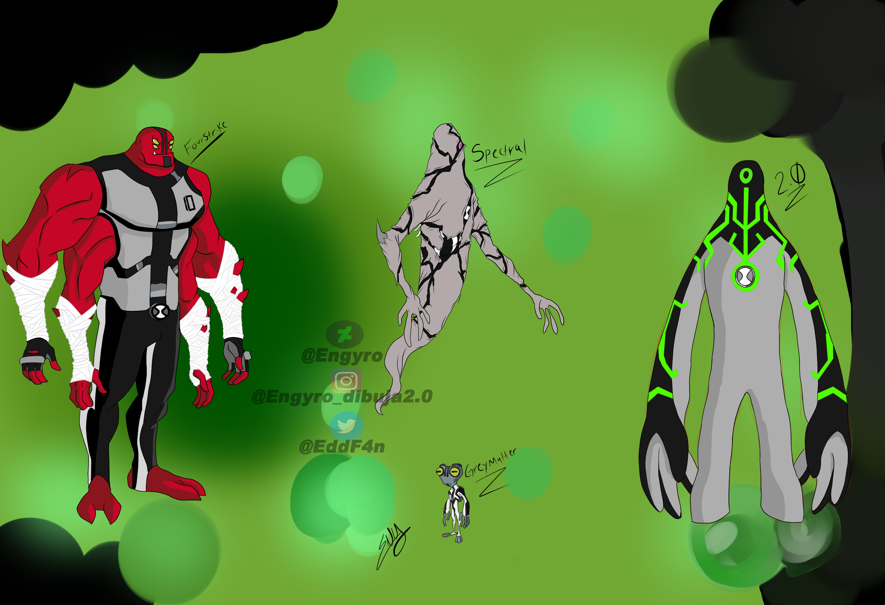 Ben 10 (Original) redesign part 2 by Fiqllency on DeviantArt