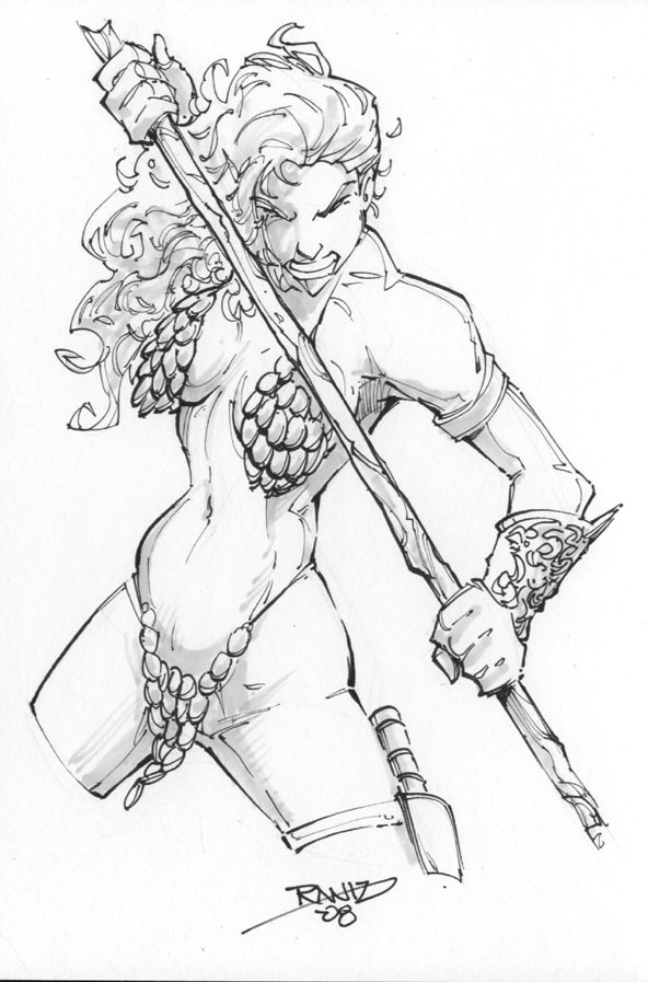 Red Sonja Drawring