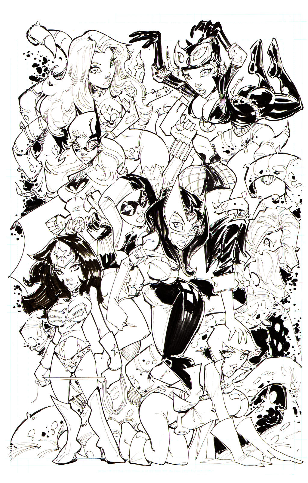 DC GIRLS HIGH RES INKS
