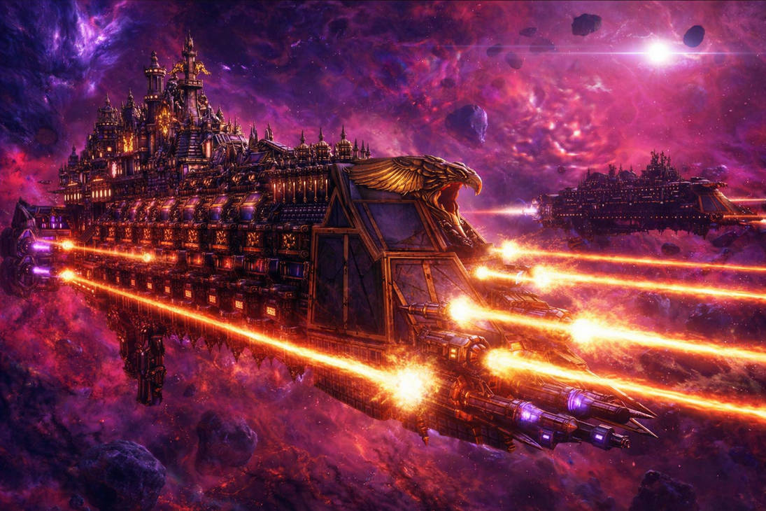 INV Cathedral Of Retribution Warhammer Void Ship By Fire1973 On retribution-ship-star-citizen-battleship-sci-fi-movie-ship