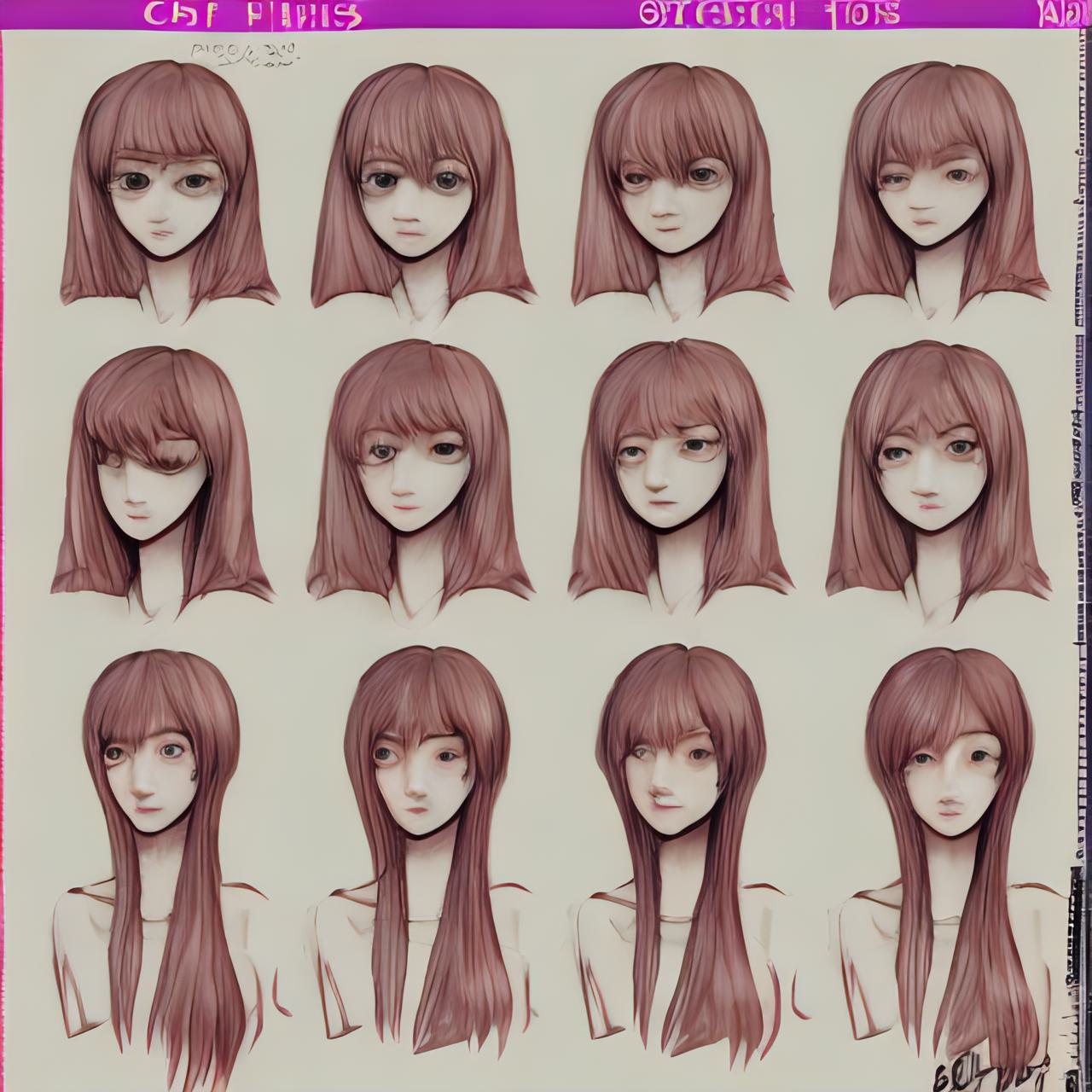 Manga girl hair reference III by StyrbjornAndersson on DeviantArt