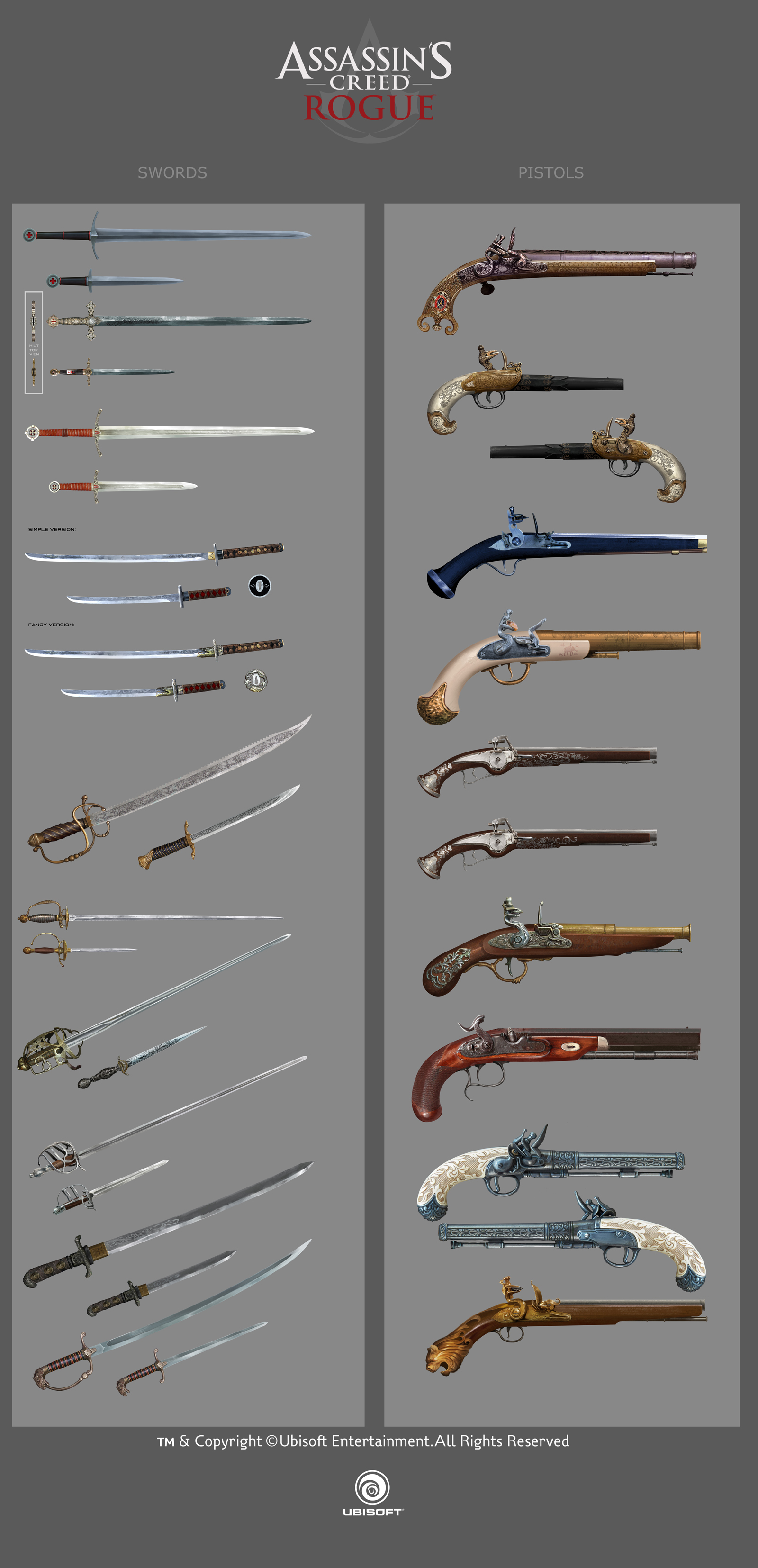 Assasins Rife Assassin's Creed Rogue weapons by drazebot on DeviantArt