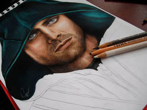 arrow oliver queen stephen amell hero realistic po