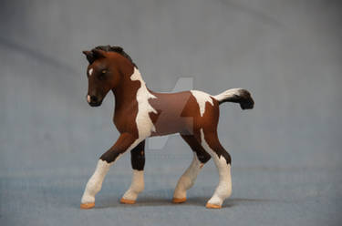 Bay Tobiano Schleich Foal