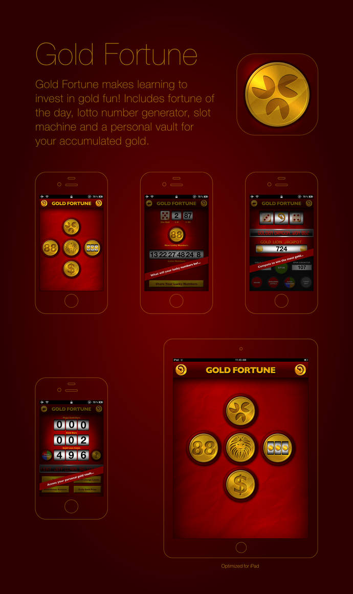 Gold Fortune iOS app by rob-louw on DeviantArt