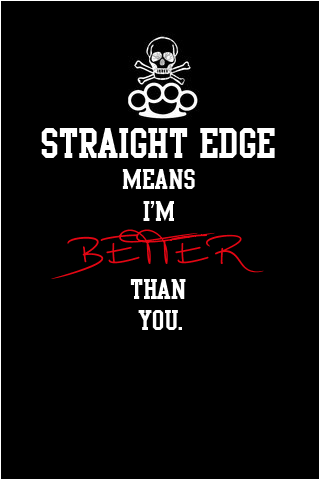 Straight Edge iPod Wallpaper