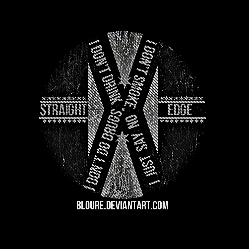 Straight Edge Poster